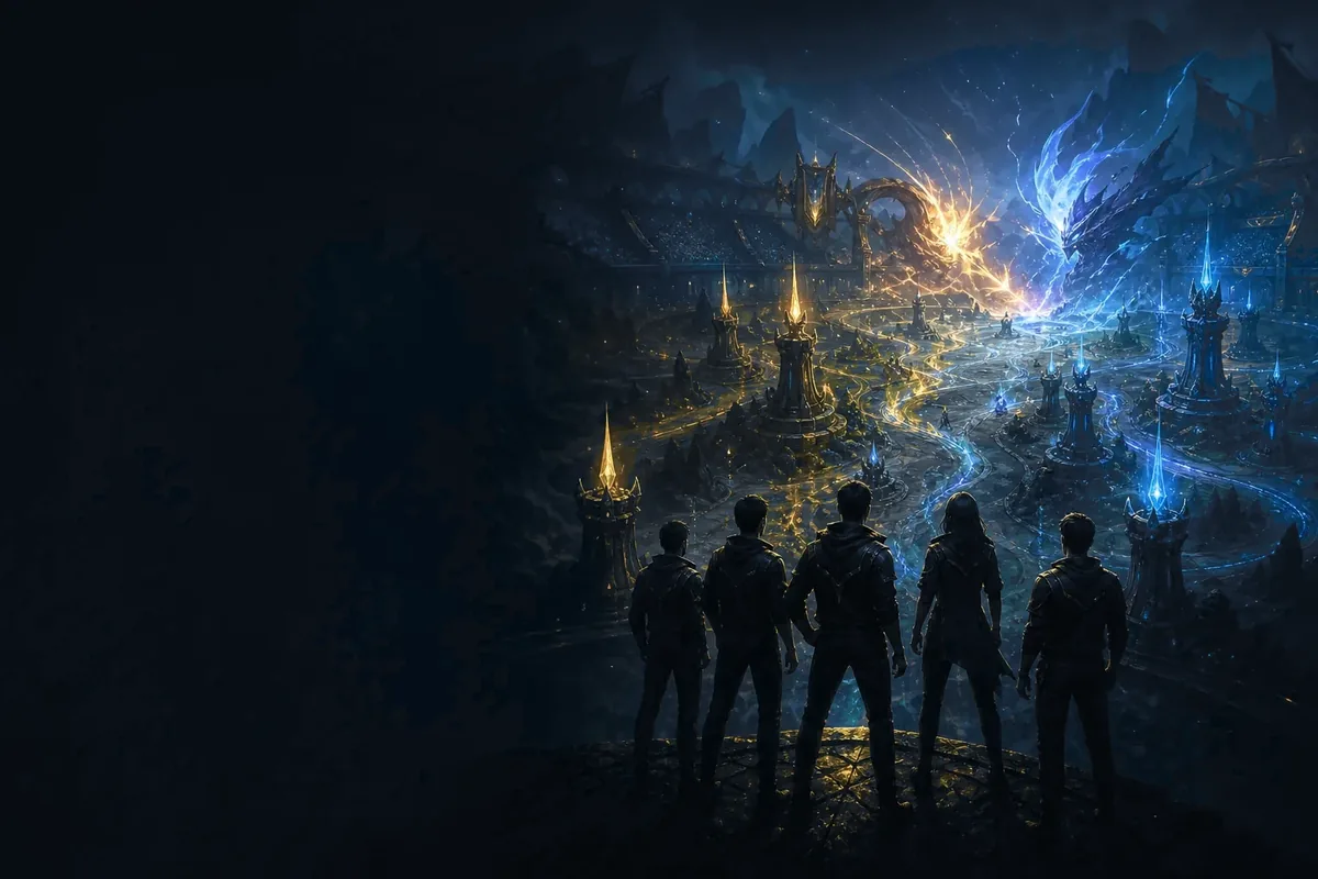 Oltinbet League of Legends kibersport garovlari uchun jamoaviy turnir tasviri